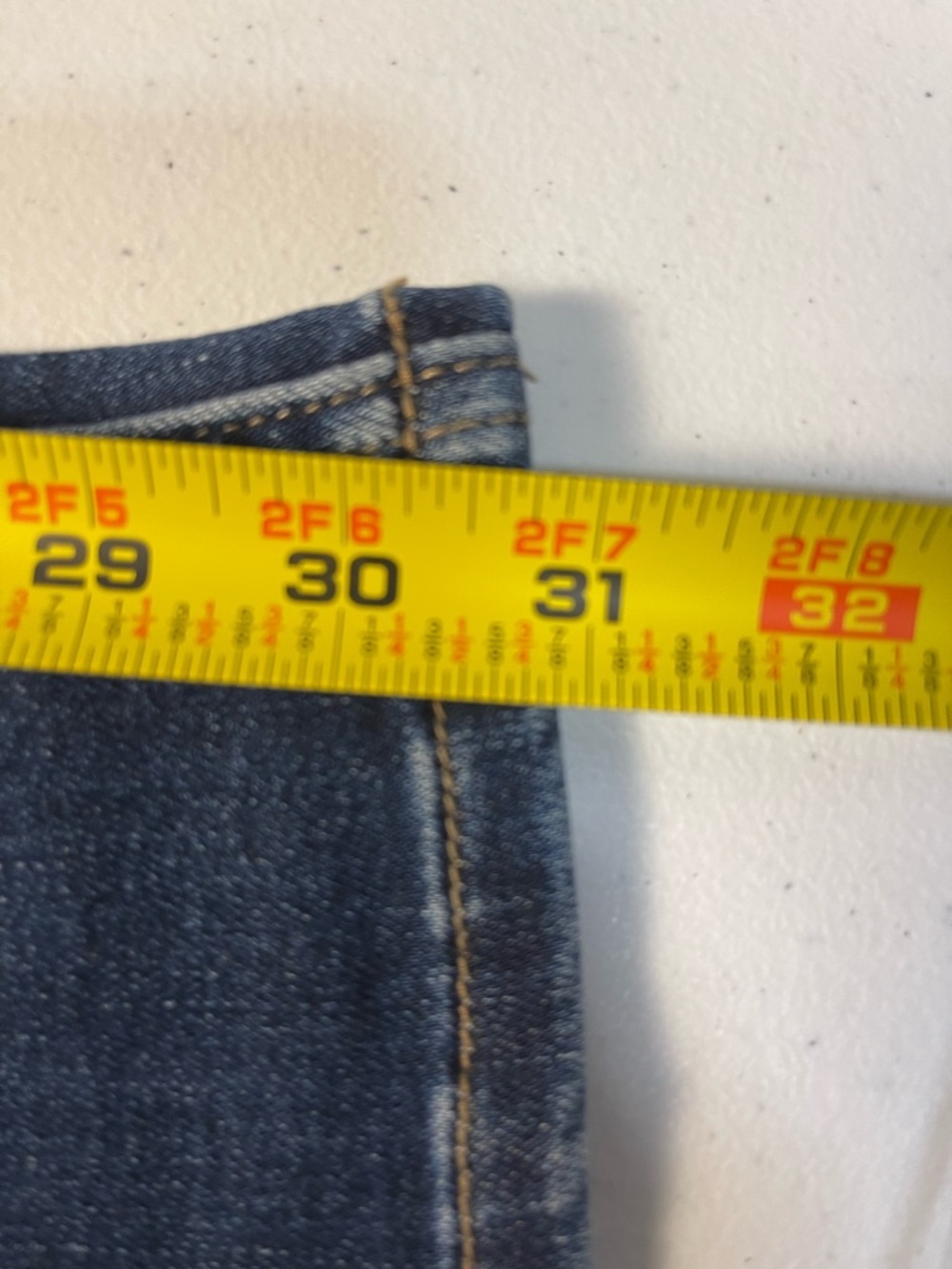 Dark Blue Stretch Flare Jeans for Women - Picture 6 of 6